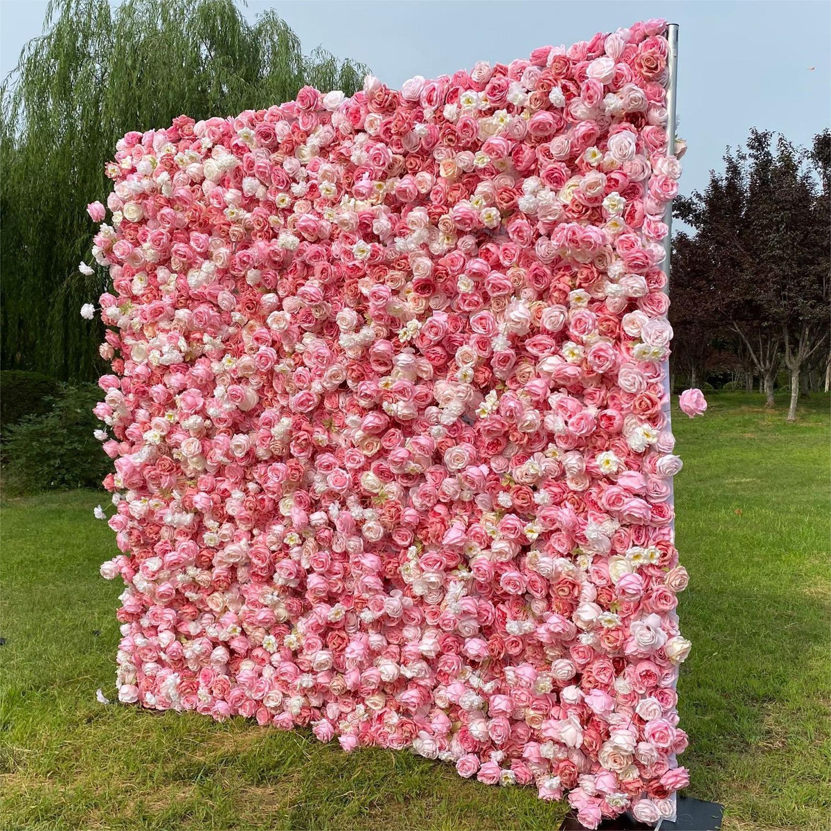 3D Artificial Flower Wall Arrangement Wedding Party Birthday Backdrop Decor HQ3804