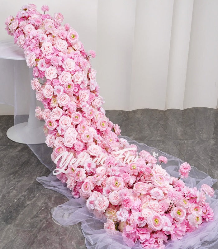 200*30*70cm Flower Arrangement Artificial Flower Wedding Party Birthday Backdrop Decor CH6540