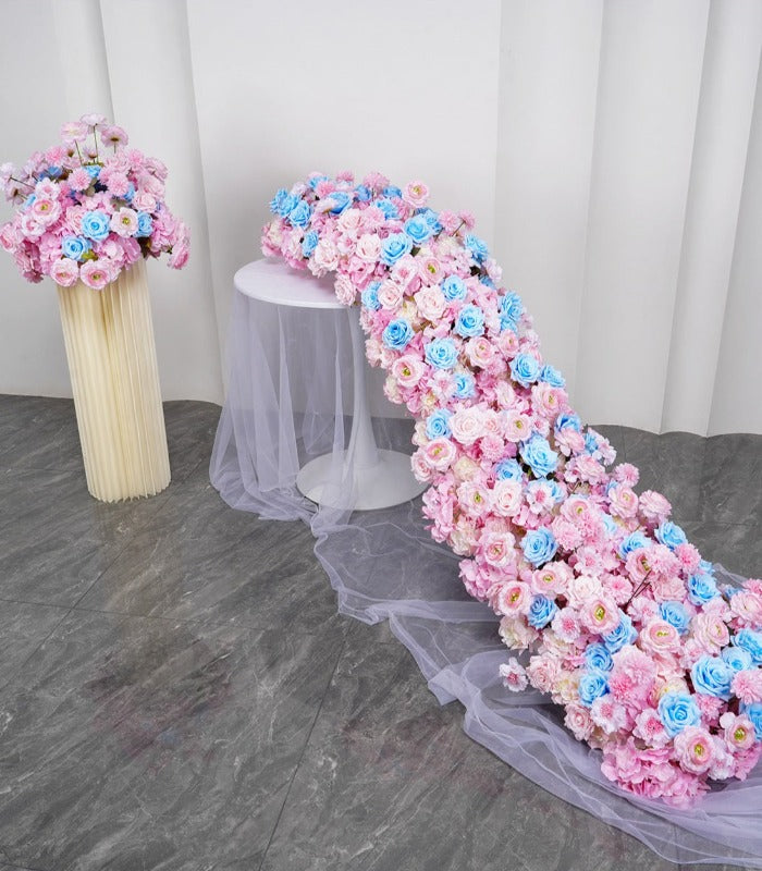 200*30*70cm Flower Arrangement Artificial Flower Wedding Party Birthday Backdrop Decor CH6536