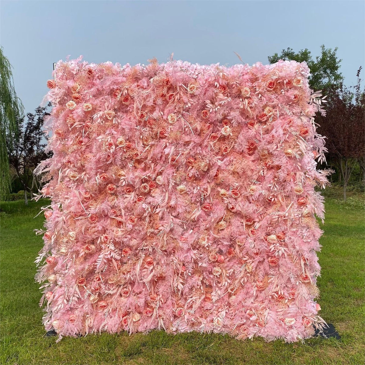 3D Artificial Flower Wall Arrangement Wedding Party Birthday Backdrop Decor HQ3815