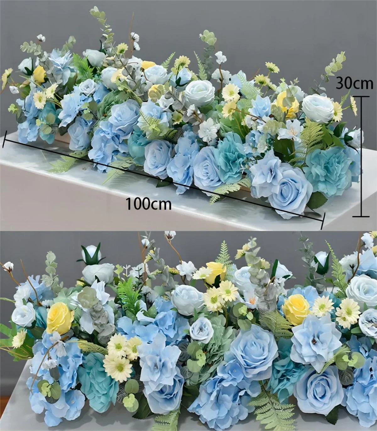 100*30CM Multicolor Orchid Rose Artificial Flower Wedding Party Birthday Backdrop Decor CH93149