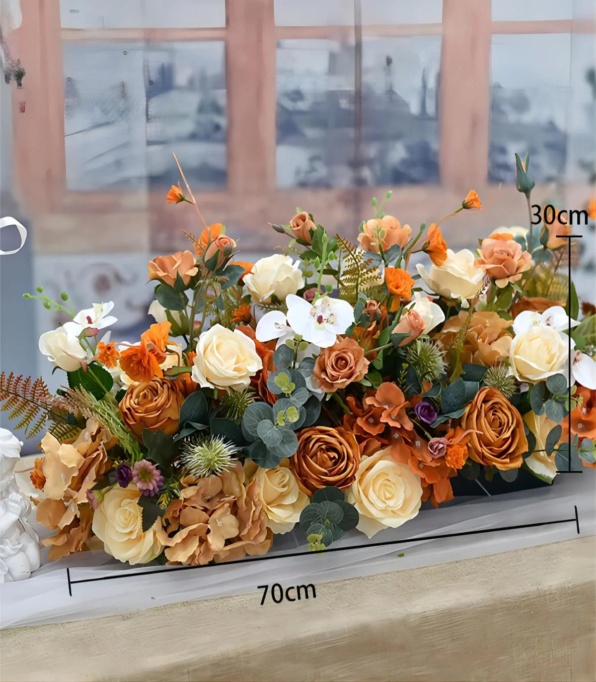 70*30CM Multicolor Orchid Rose Artificial Flower Wedding Party Birthday Backdrop Decor CH93147