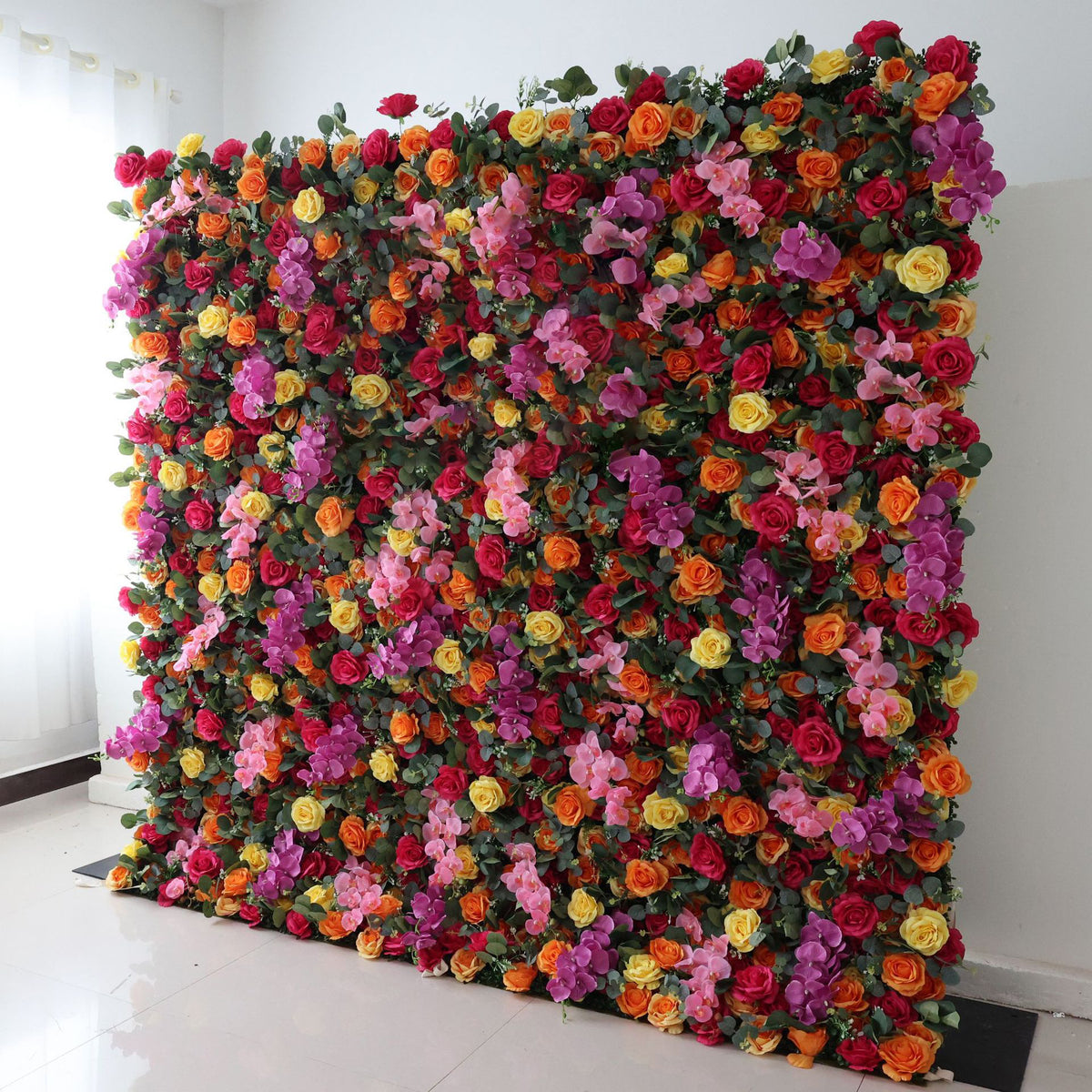 3D Artificial Flower Wall Arrangement Wedding Party Birthday Backdrop Decor HQ1308