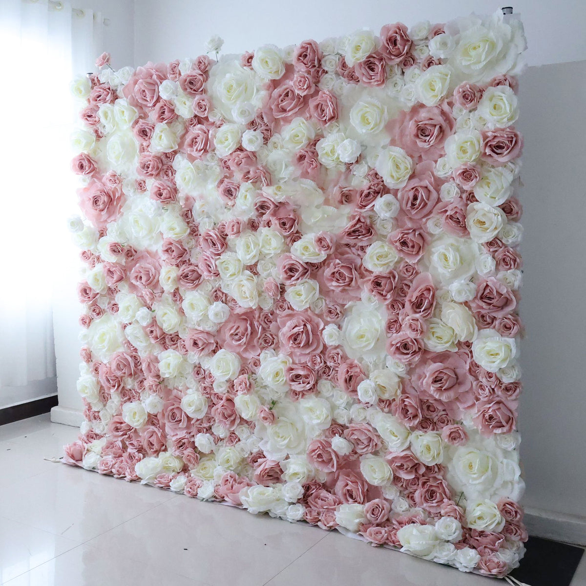 3D Artificial Flower Wall Arrangement Wedding Party Birthday Backdrop Decor HQ1315