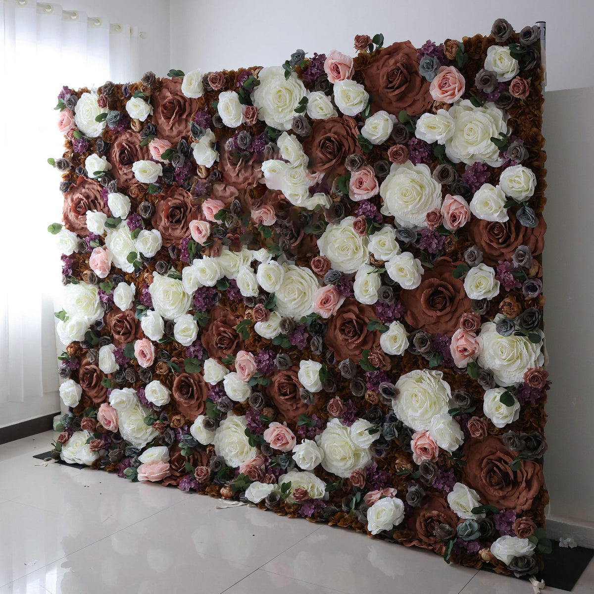 3D Artificial Flower Wall Arrangement Wedding Party Birthday Backdrop Decor HQ1320