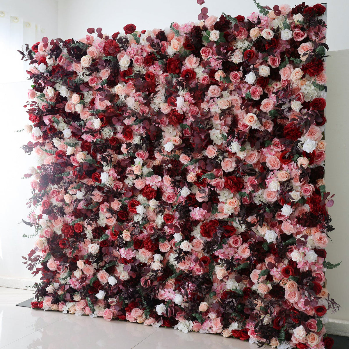 3D Artificial Flower Wall Arrangement Wedding Party Birthday Backdrop Decor HQ1324