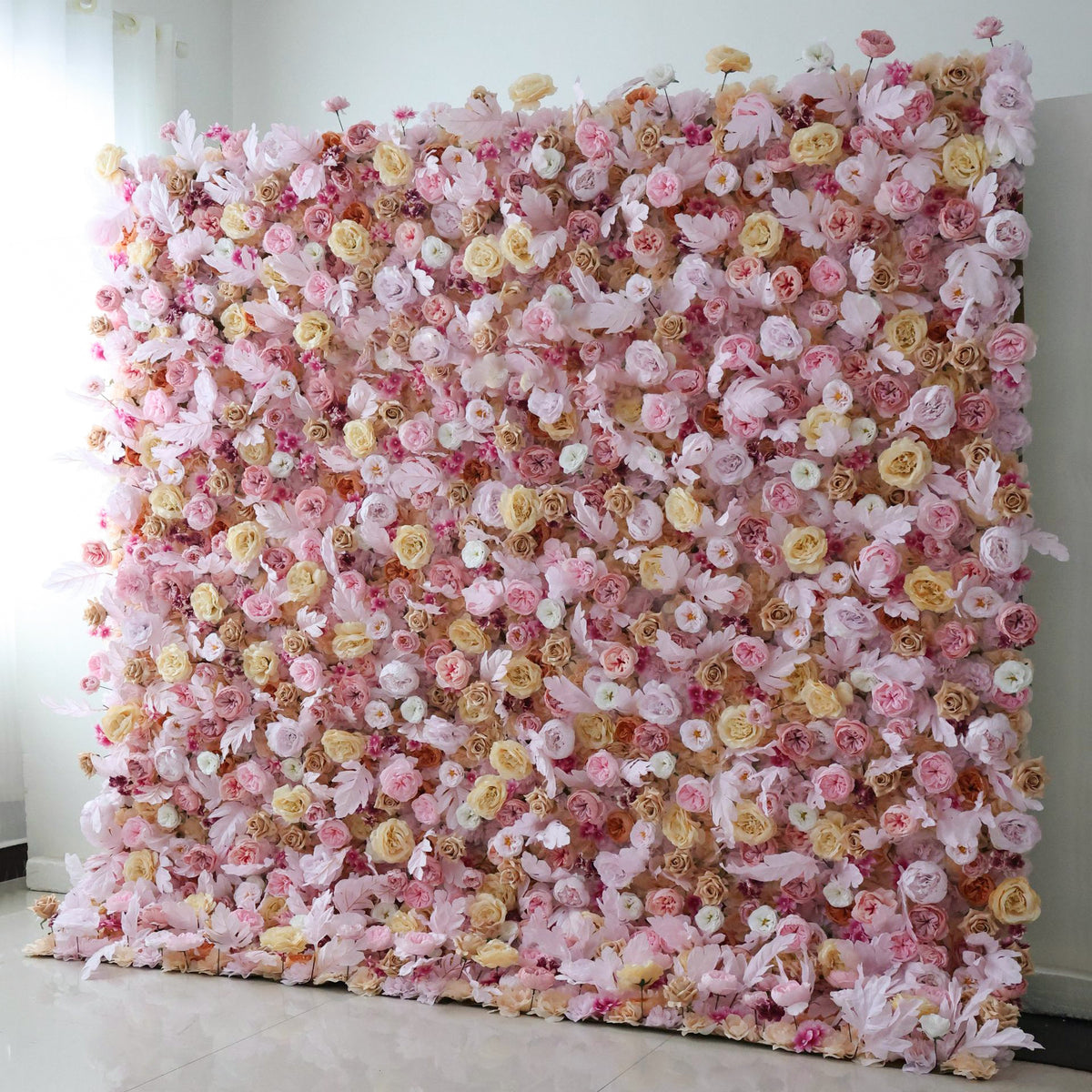 3D Artificial Flower Wall Arrangement Wedding Party Birthday Backdrop Decor HQ1330