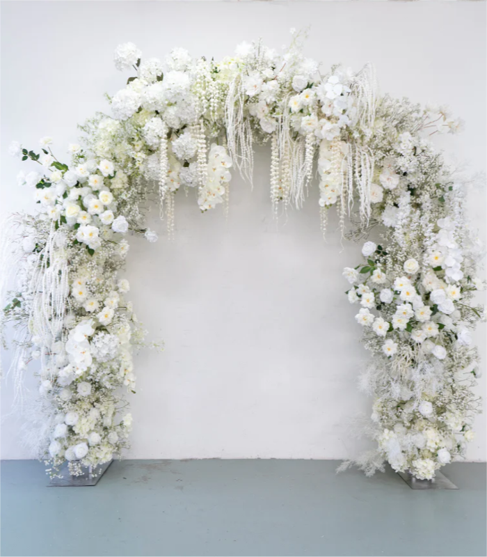 White Baby Rose Artificial Flower Wedding Party Birthday Backdrop Decor CH4103
