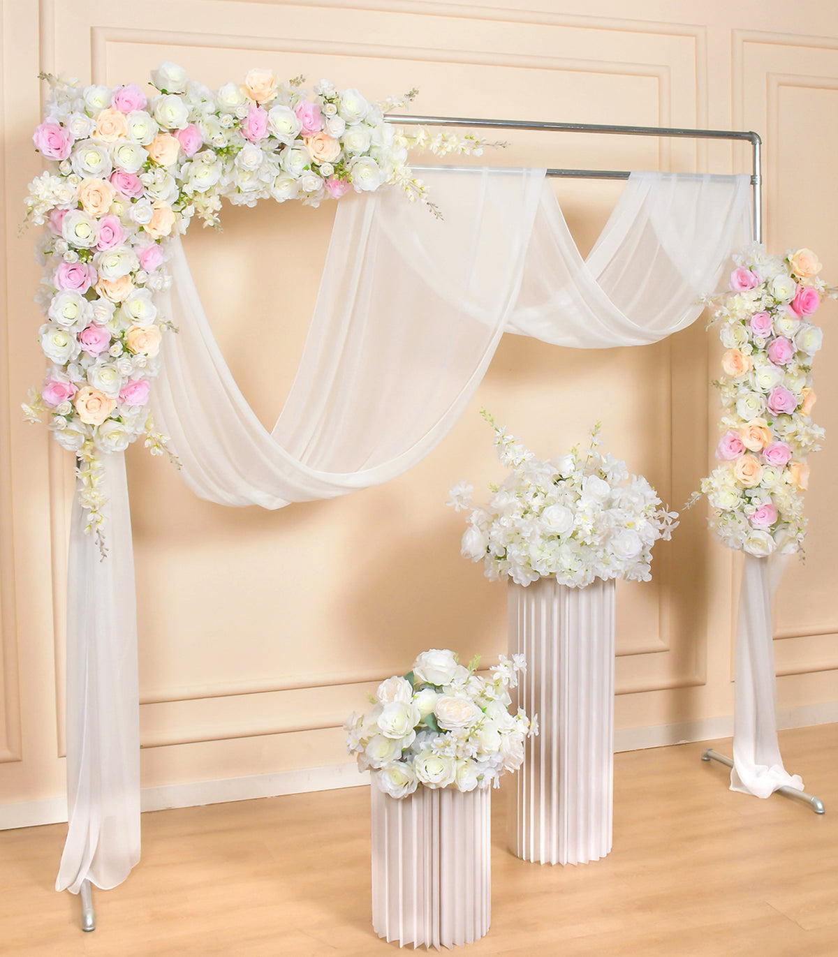 Champagne Pink Rose Artificial Flower Wedding Party Birthday Backdrop Decor CH1012-2