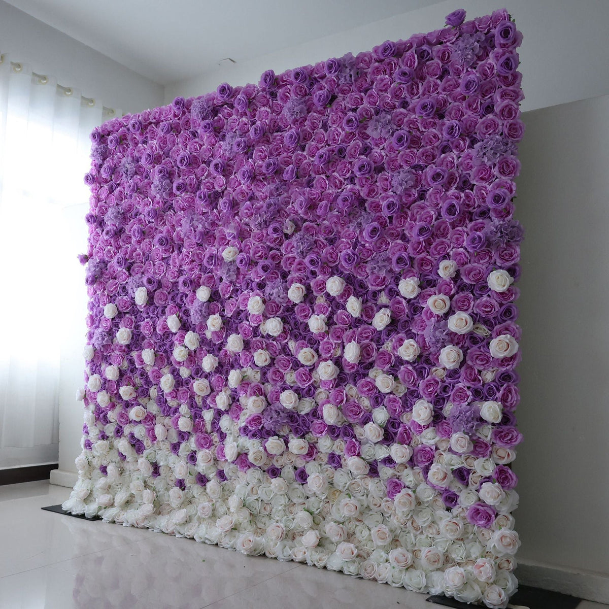 3D Artificial Flower Wall Arrangement Wedding Party Birthday Backdrop Decor HQ1314