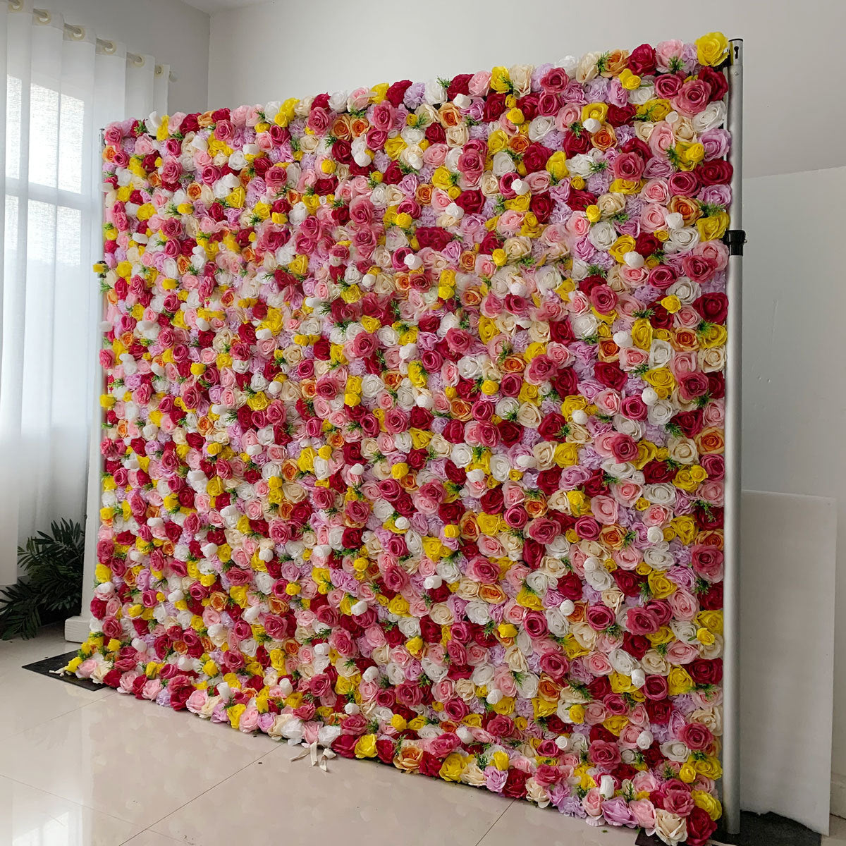 3D Artificial Flower Wall Arrangement Wedding Party Birthday Backdrop Decor HQ1153