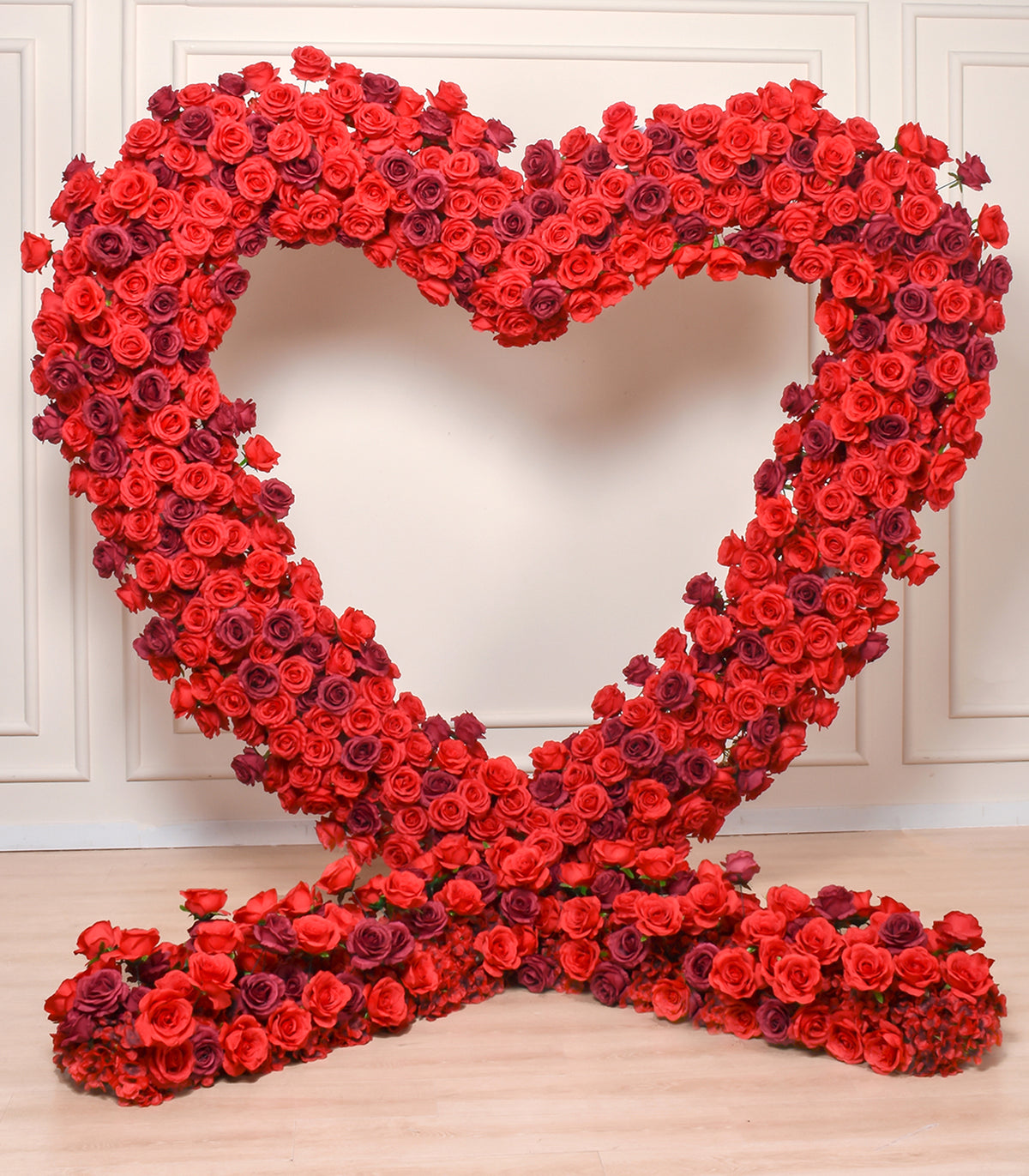 Red Hydrangea Rose Artificial Flower Wedding Party Birthday Backdrop Decor CH1004-1