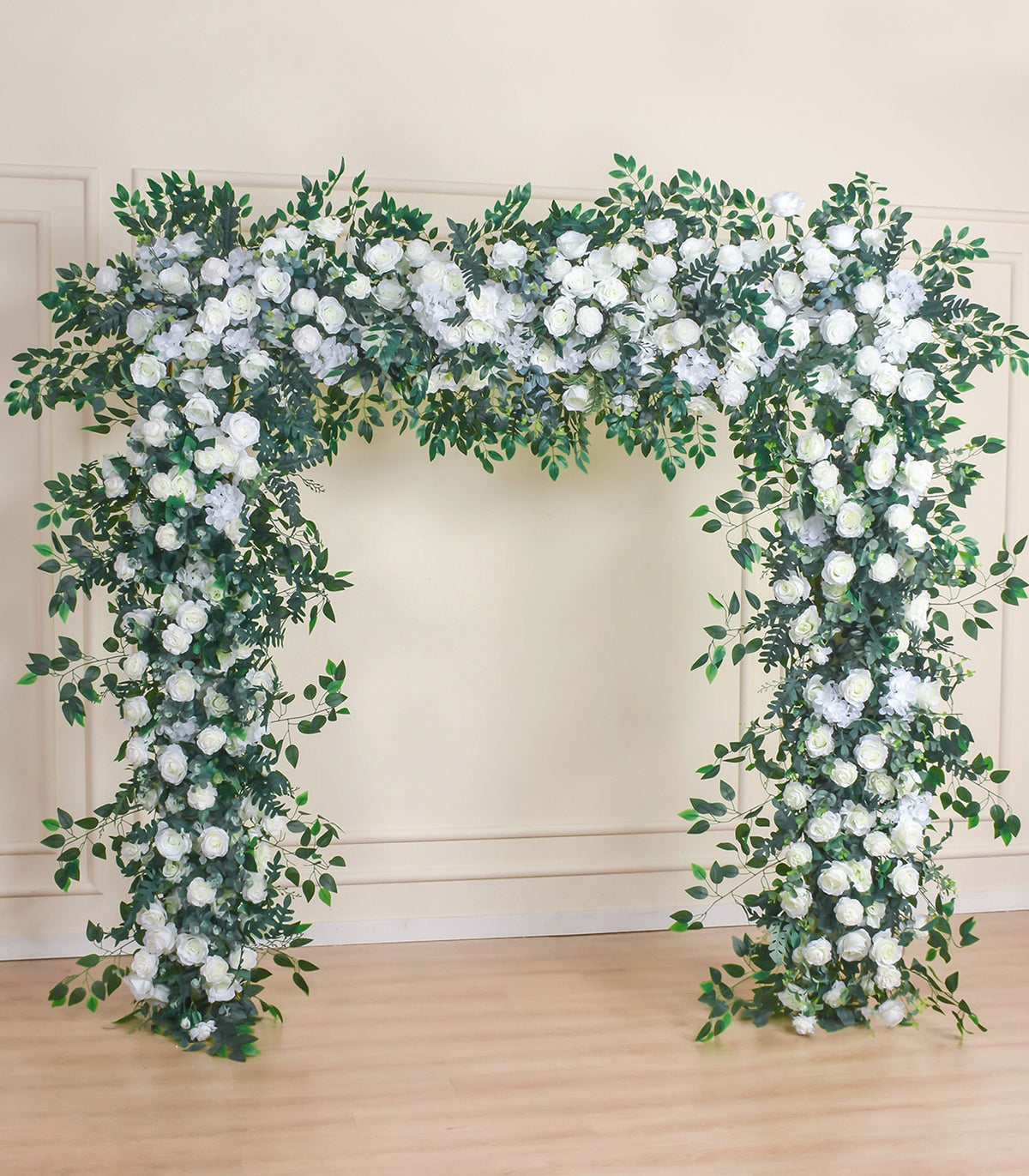 White Green Rose Artificial Flower Wedding Party Birthday Backdrop Decor CH1003
