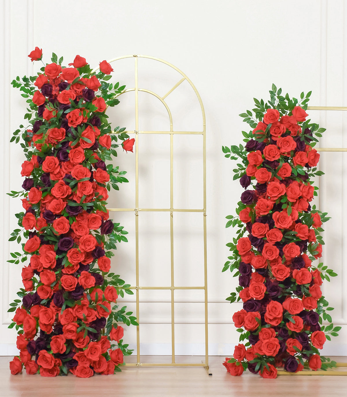 Red Green Rose Artificial Flower Wedding Party Birthday Backdrop Decor CH1057