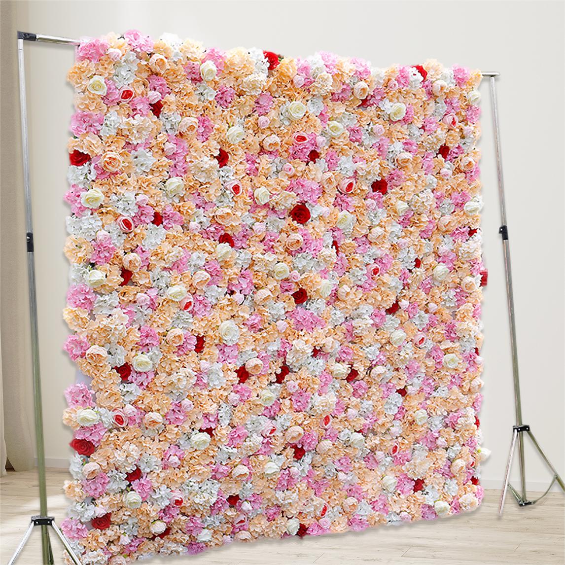 3D Artificial Flower Wall Arrangement Wedding Party Birthday Backdrop Decor HQ3503