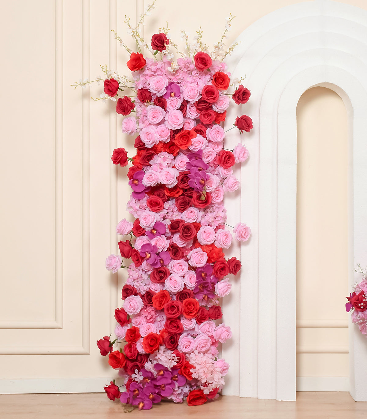 Pink Red Phalaenopsis Rose Artificial Flower Wedding Party Birthday Backdrop Decor CH1025
