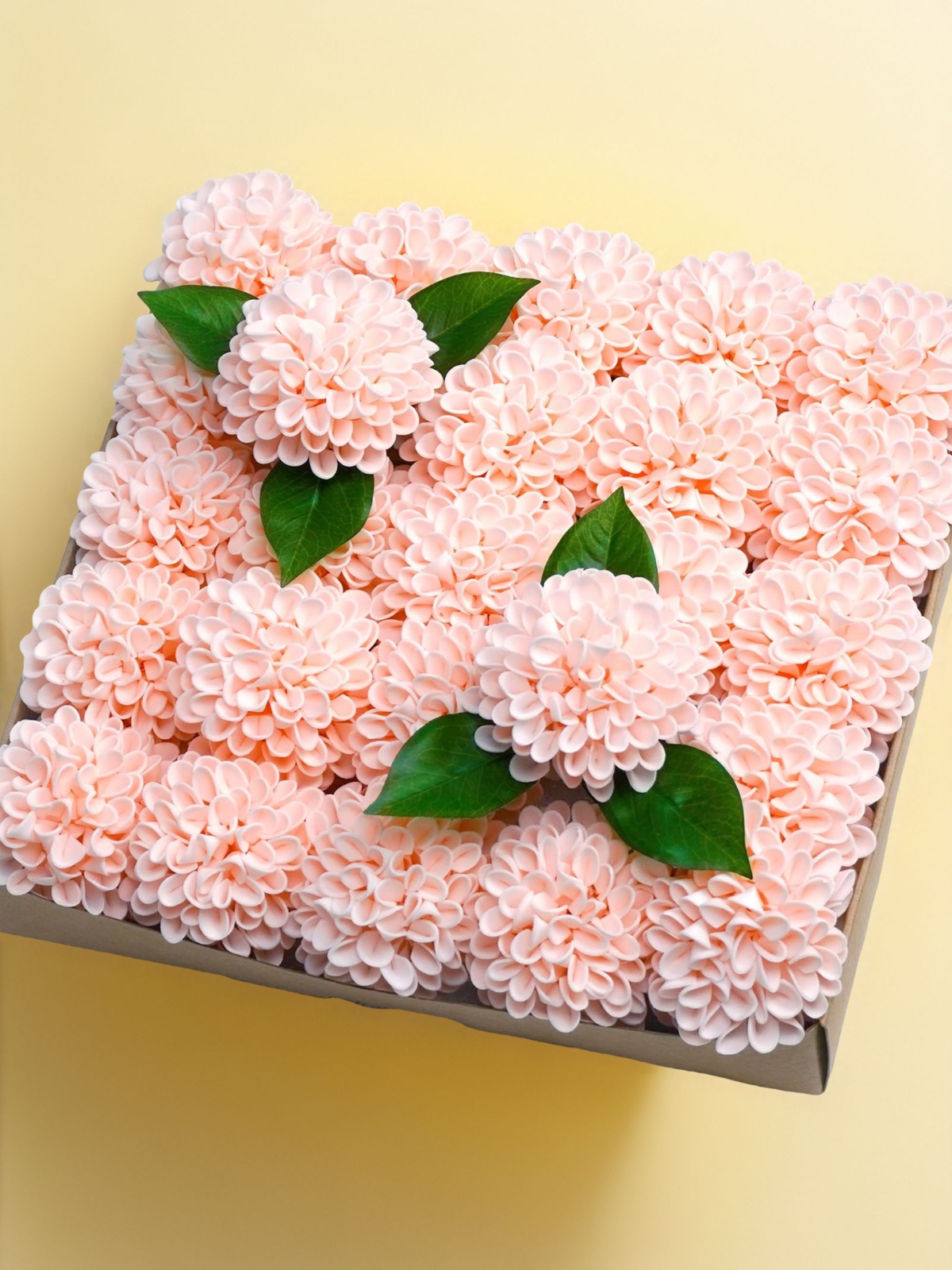 Blush Fake Floral Artificial Flowers DIY Wedding Bouquet Box Set HH1332