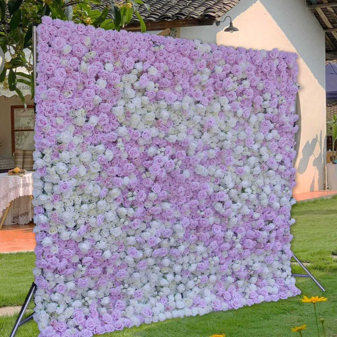 3D Artificial Flower Wall Arrangement Wedding Party Birthday Backdrop Decor HQ3511