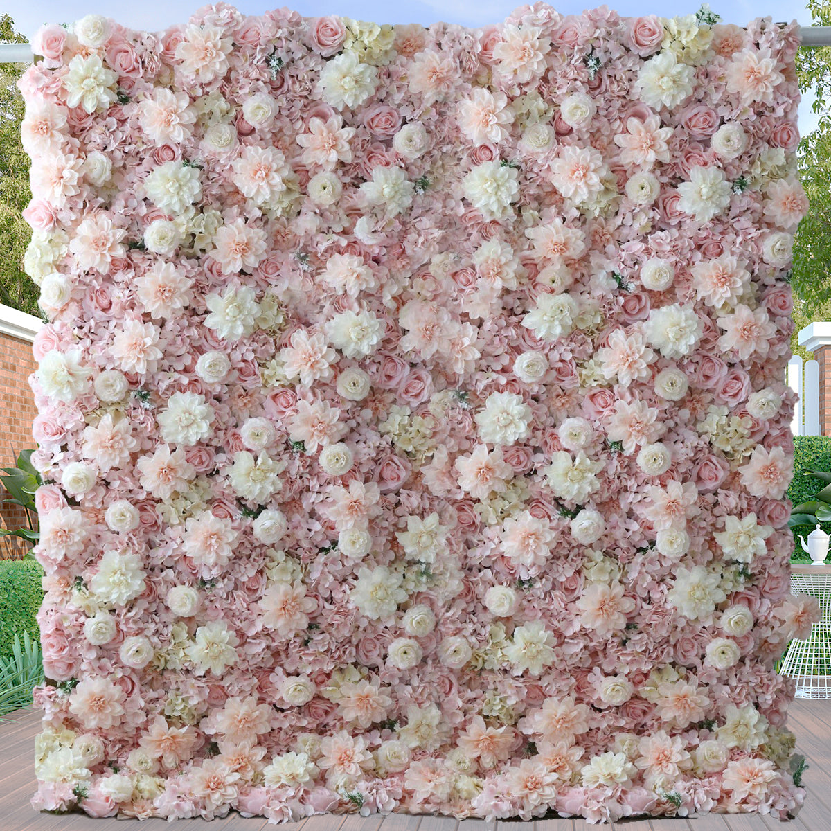 3D Artificial Flower Wall Arrangement Wedding Party Birthday Backdrop Decor HQ1332
