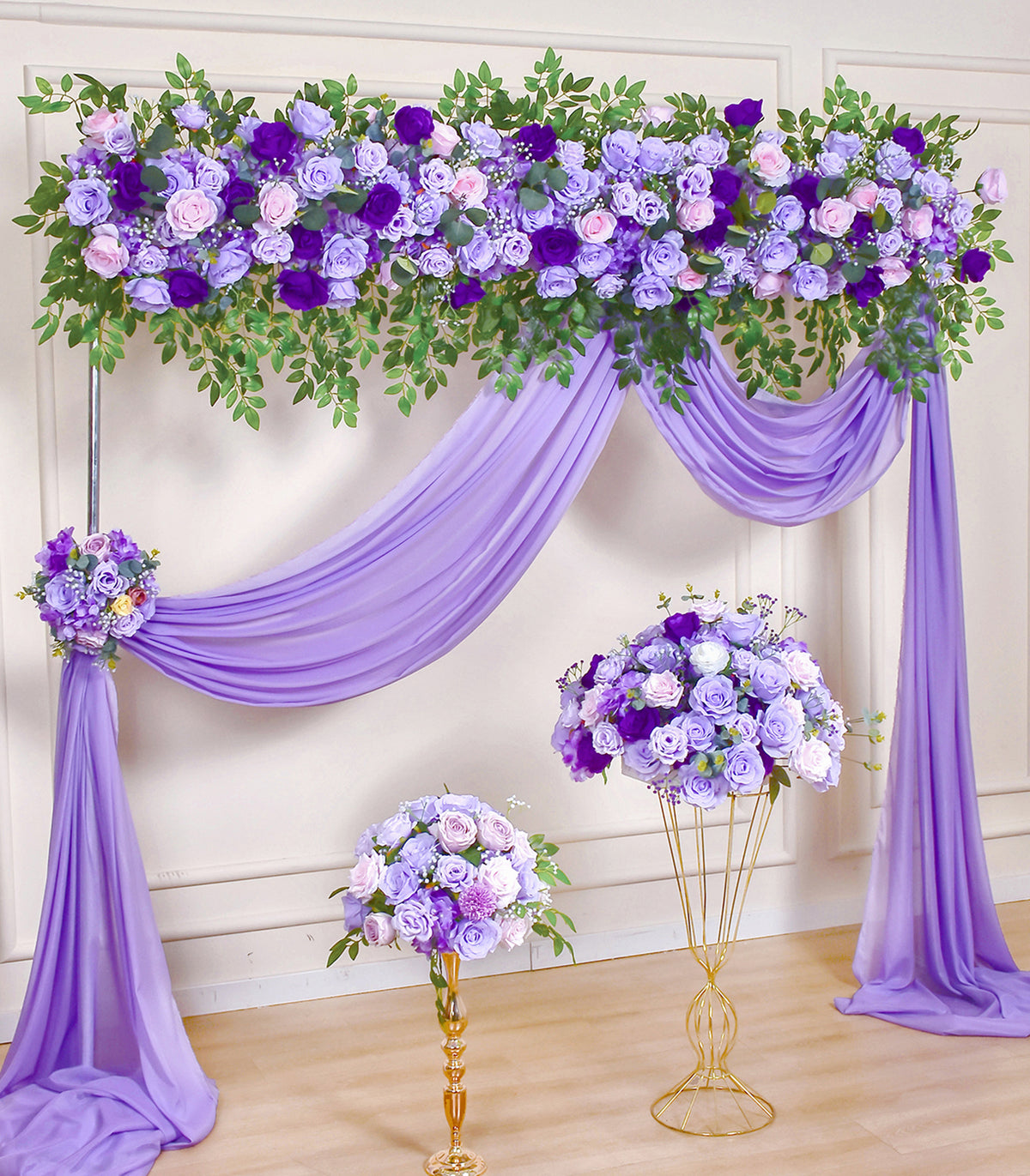 Purple Gypsophila Rose Artificial Flower Wedding Party Birthday Backdrop Decor CH1014
