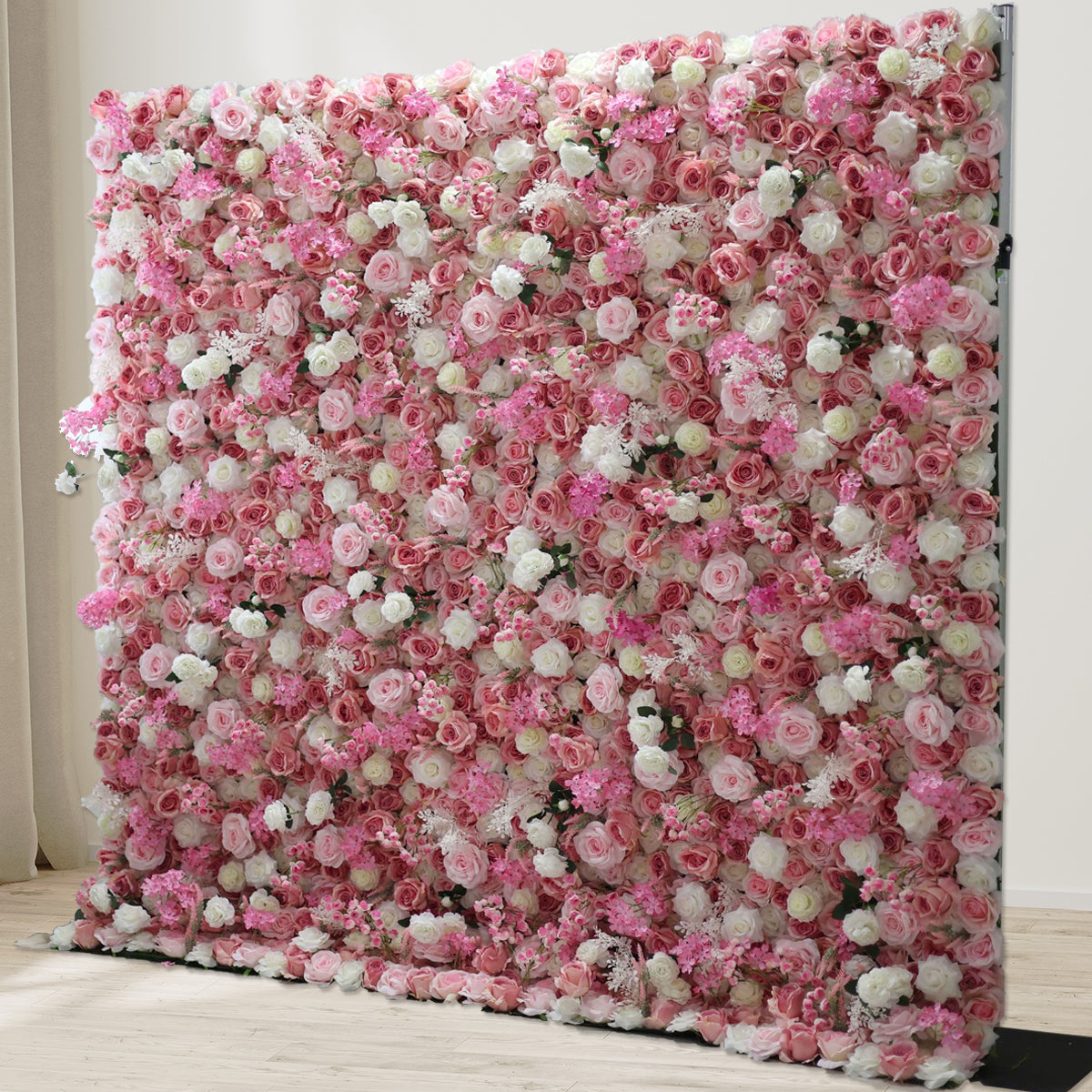 3D Artificial Flower Wall Arrangement Wedding Party Birthday Backdrop Decor HQ1187