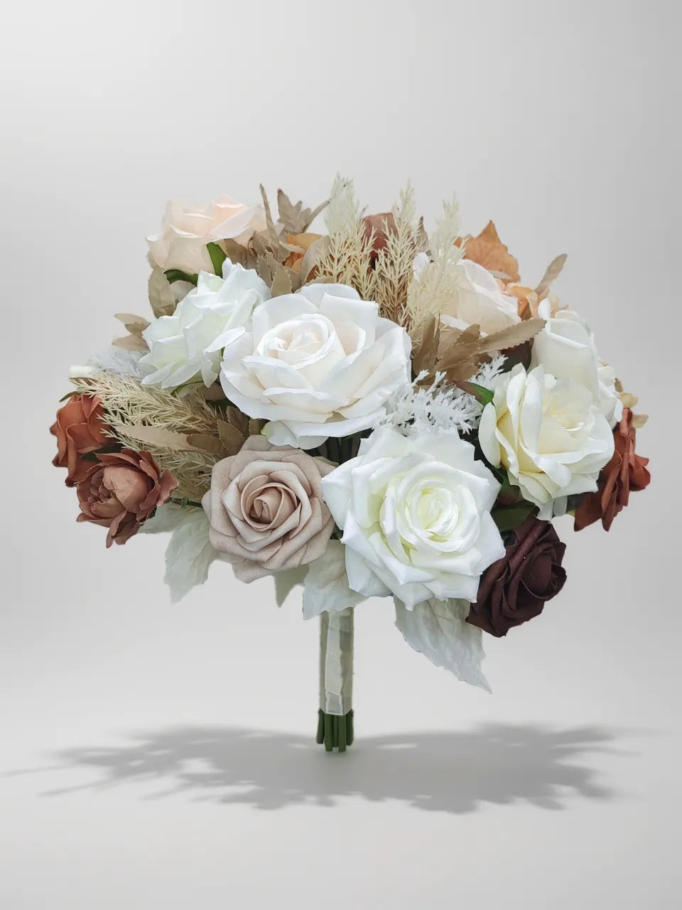 White Pink Artificial Flower Wedding Bridal Bouquets SP9030