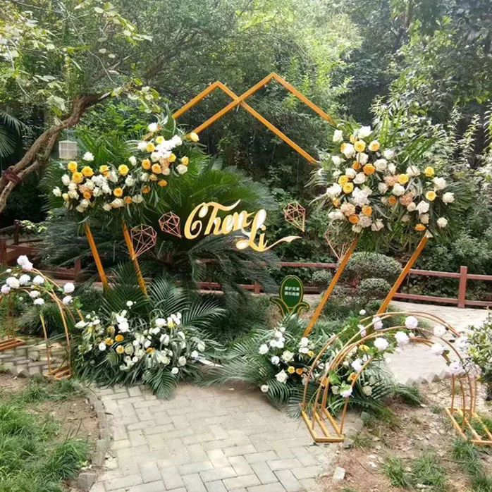 Iron Party Stand Flower Stand Wedding Arch Party Birthday Backdrop HJ9013