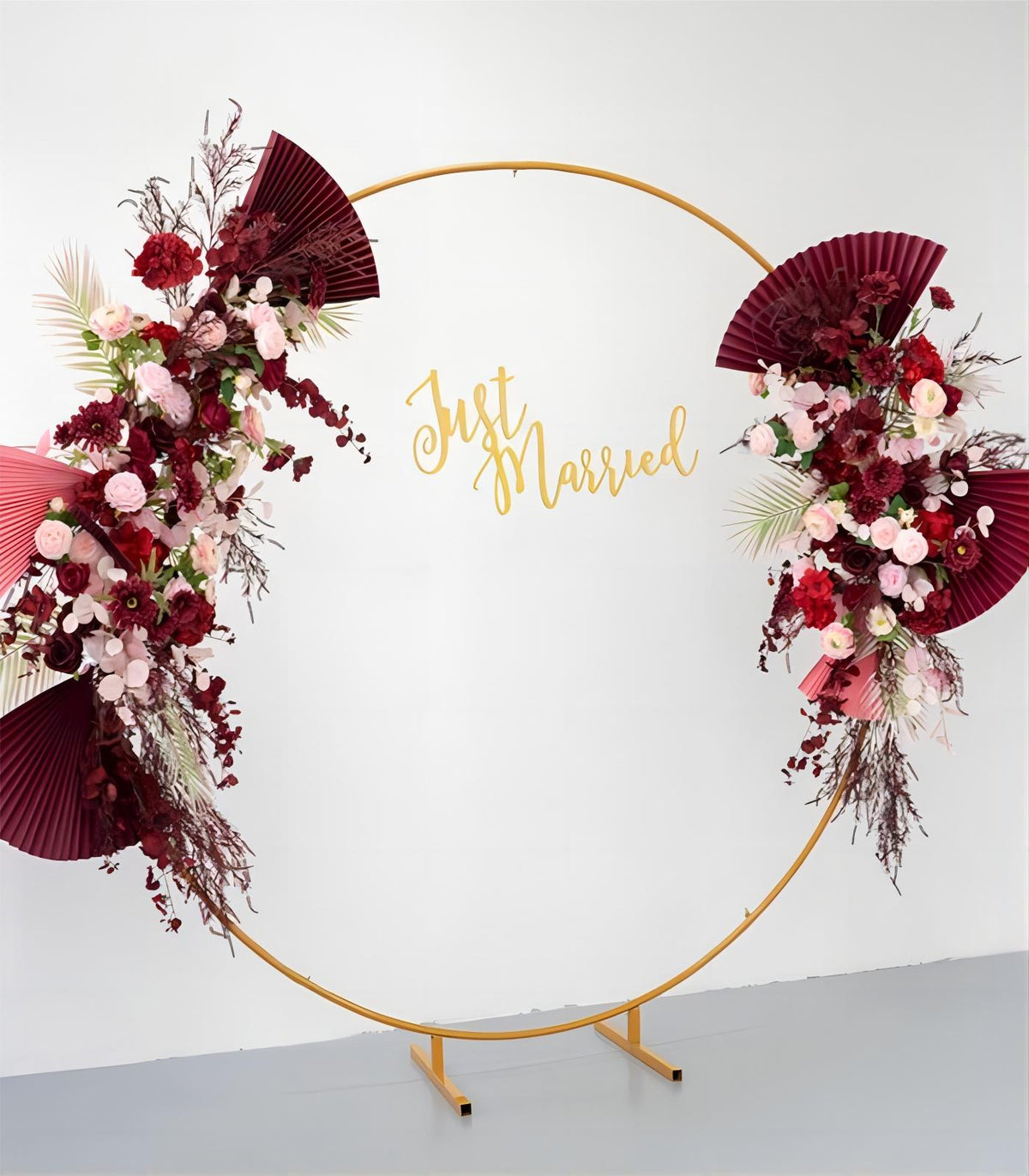 Red Zinnias Hydrangea Artificial Flower Wedding Party Birthday Backdrop Decor CH9715