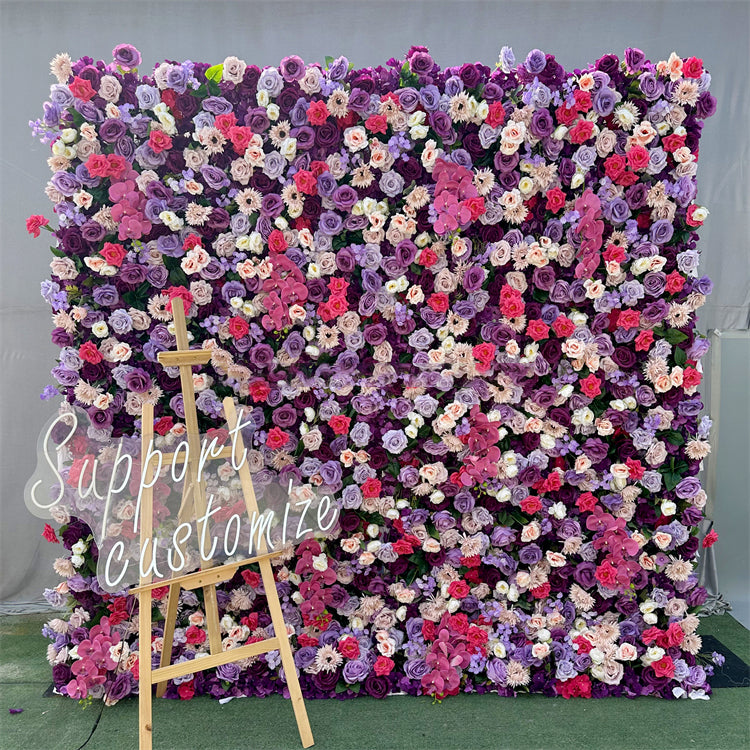 3D Artificial Flower Wall Arrangement Wedding Party Birthday Backdrop Decor HQ3751
