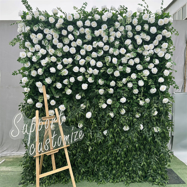 3D Artificial Flower Wall Arrangement Wedding Party Birthday Backdrop Decor HQ3883