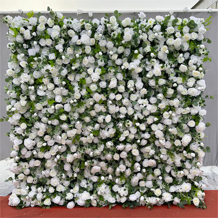 3D Artificial Flower Wall Arrangement Wedding Party Birthday Backdrop Decor HQ3741