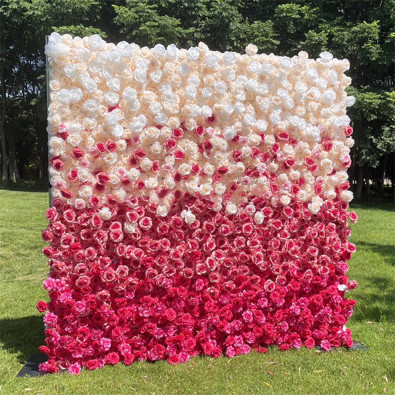 3D Artificial Flower Wall Arrangement Wedding Party Birthday Backdrop Decor HQ3749