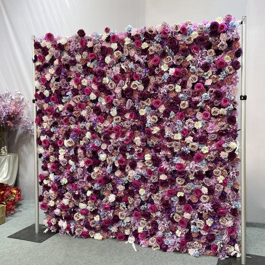 3D Artificial Flower Wall Arrangement Wedding Party Birthday Backdrop Decor HQ3702