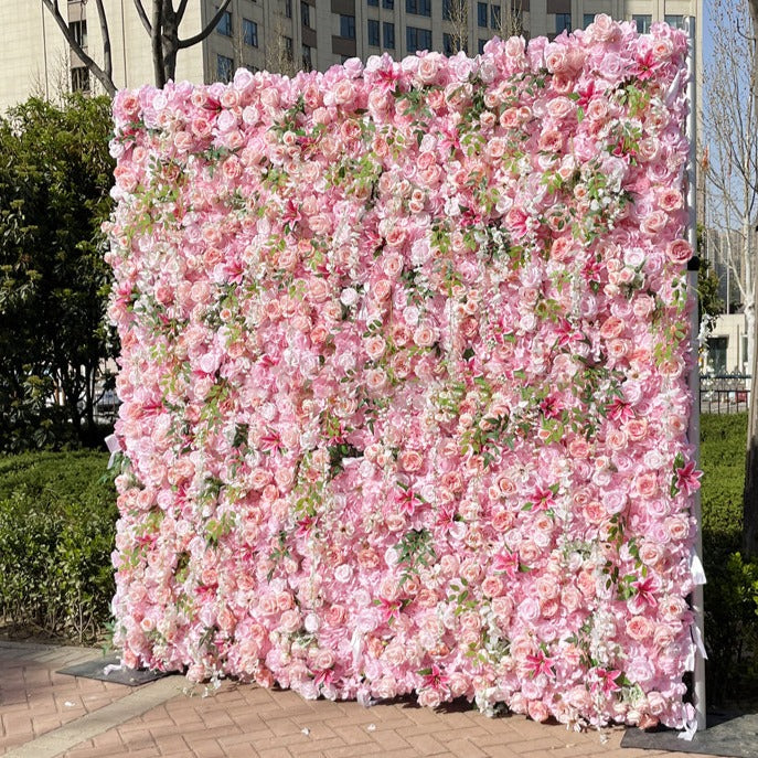 3D Artificial Flower Wall Arrangement Wedding Party Birthday Backdrop Decor HQ3707