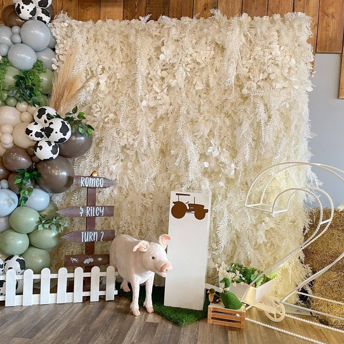 3D Artificial Flower Wall Arrangement Wedding Party Birthday Backdrop Decor HQ3752