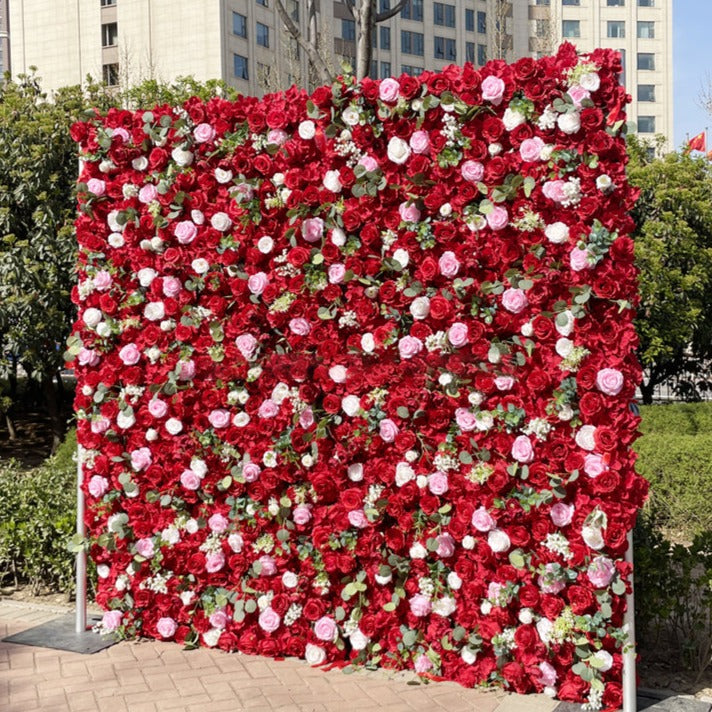 3D Artificial Flower Wall Arrangement Wedding Party Birthday Backdrop Decor HQ3729