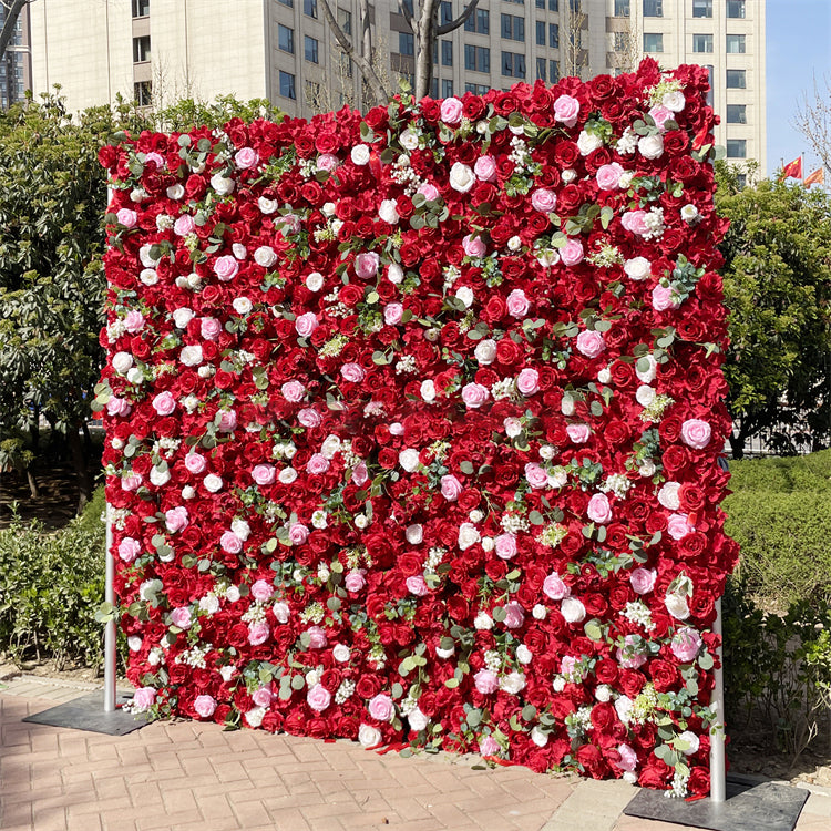 3D Artificial Flower Wall Arrangement Wedding Party Birthday Backdrop Decor HQ3863