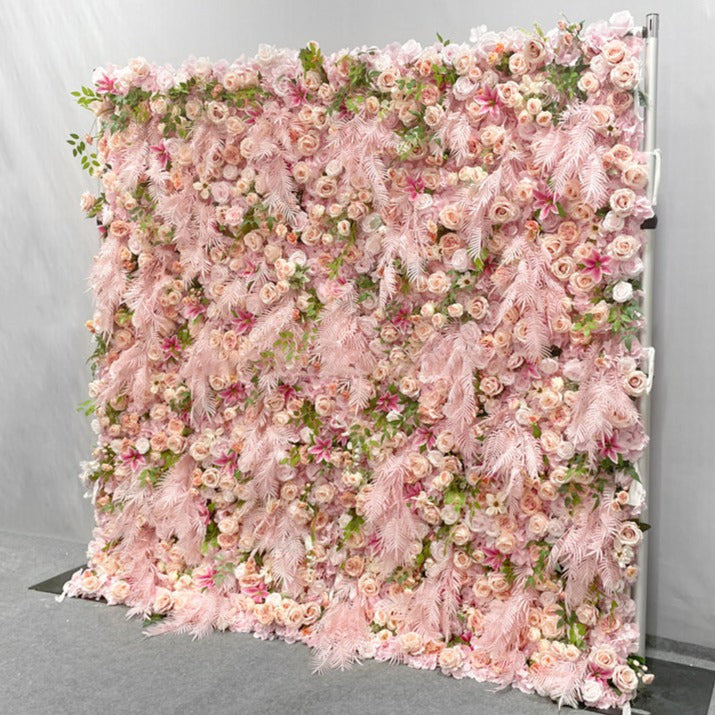3D Artificial Flower Wall Arrangement Wedding Party Birthday Backdrop Decor HQ3718