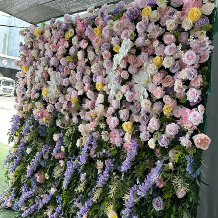 3D Artificial Flower Wall Arrangement Wedding Party Birthday Backdrop Decor HQ3878