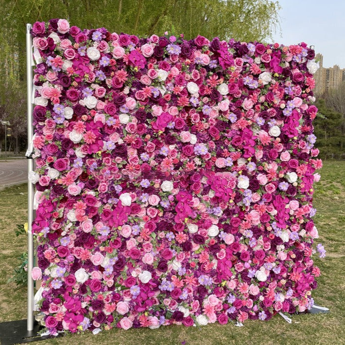 3D Artificial Flower Wall Arrangement Wedding Party Birthday Backdrop Decor HQ3722