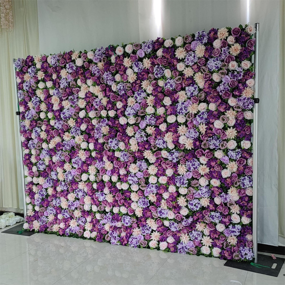 3D Artificial Flower Wall Arrangement Wedding Party Birthday Backdrop Decor HQ3837