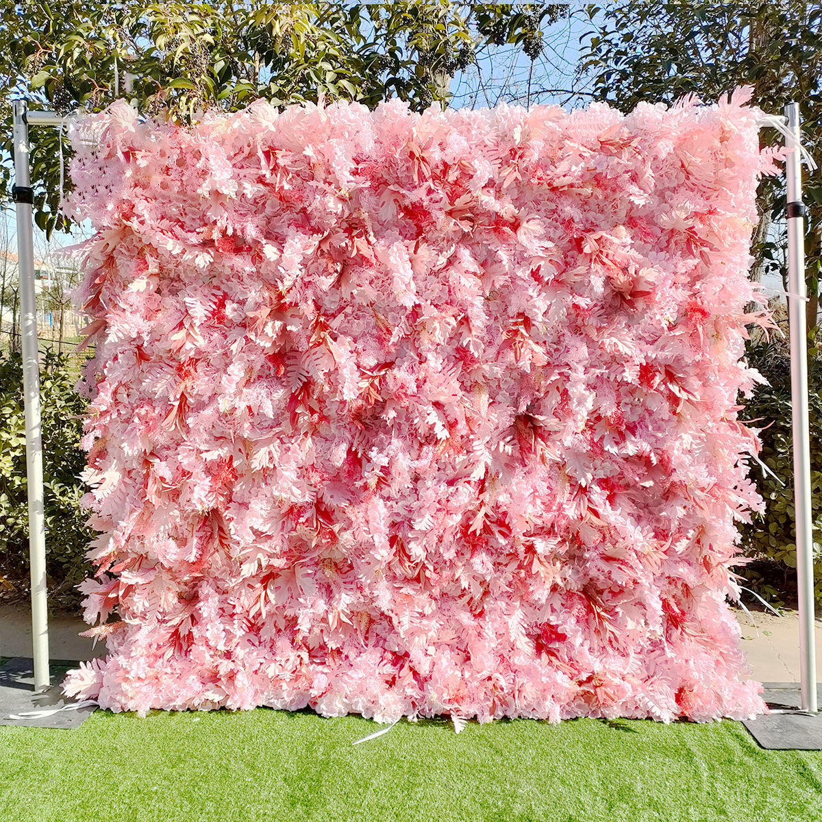 3D Artificial Flower Wall Arrangement Wedding Party Birthday Backdrop Decor HQ3748