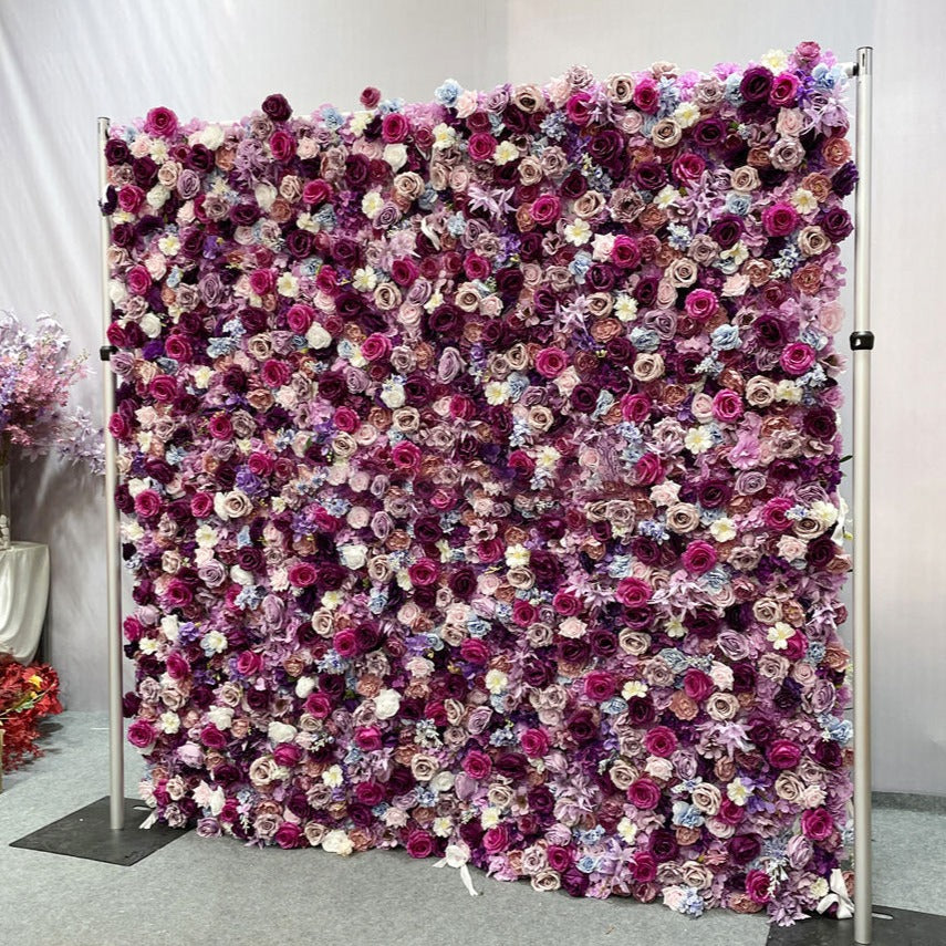 3D Artificial Flower Wall Arrangement Wedding Party Birthday Backdrop Decor HQ3724