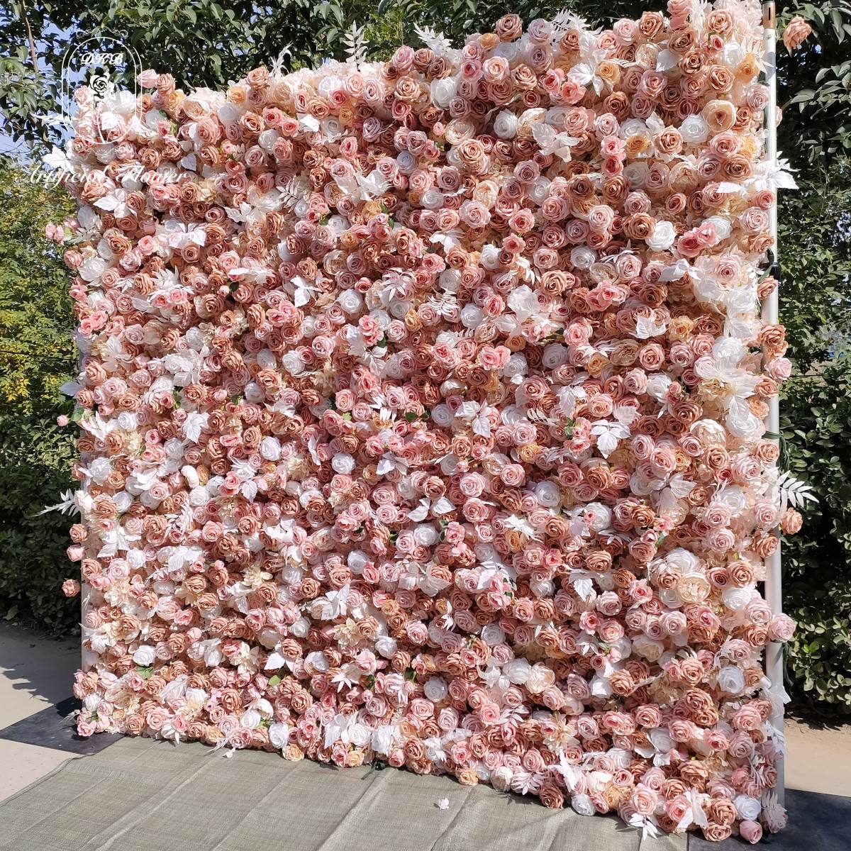 3D Artificial Flower Wall Arrangement Wedding Party Birthday Backdrop Decor HQ3761