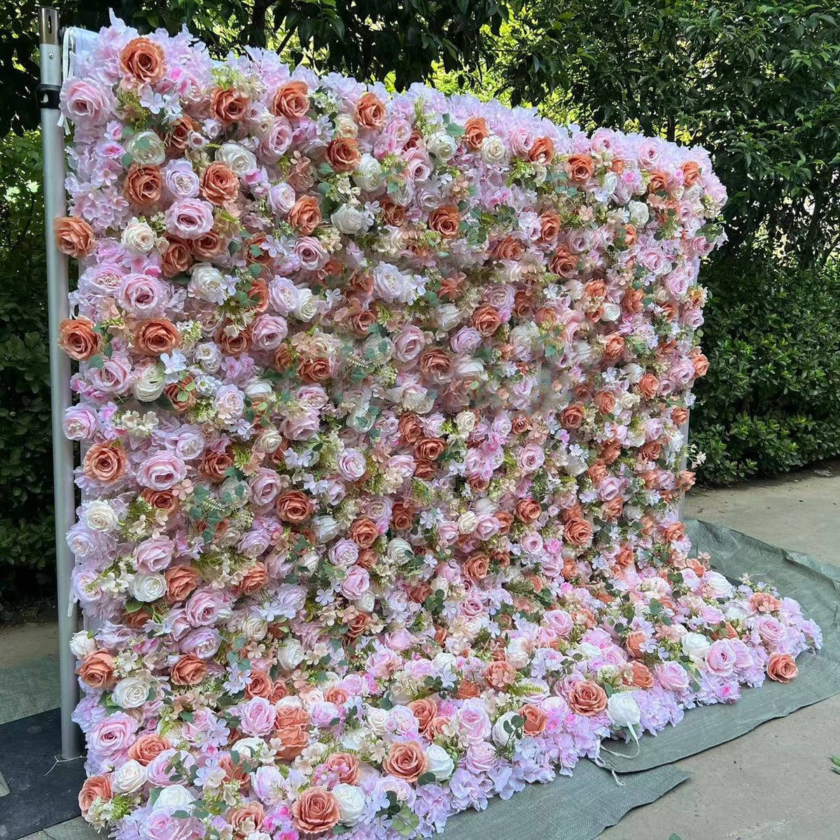 3D Artificial Flower Wall Arrangement Wedding Party Birthday Backdrop Decor HQ3711