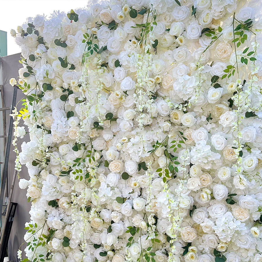 3D Artificial Flower Wall Arrangement Wedding Party Birthday Backdrop Decor HQ3874