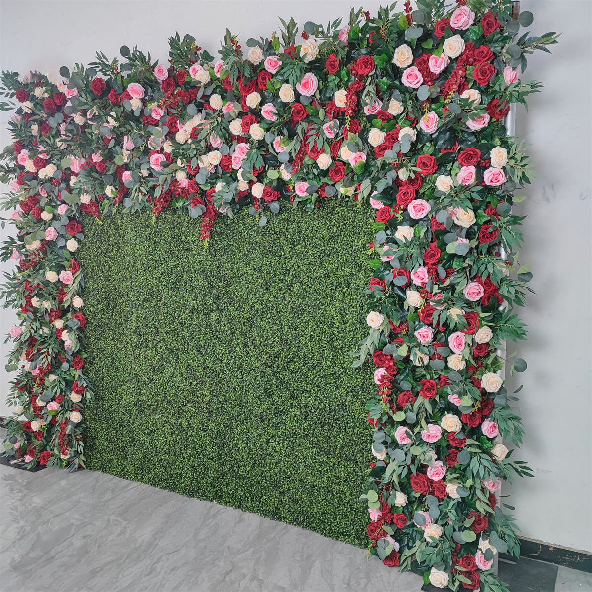 3D Artificial Flower Wall Arrangement Wedding Party Birthday Backdrop Decor HQ3733