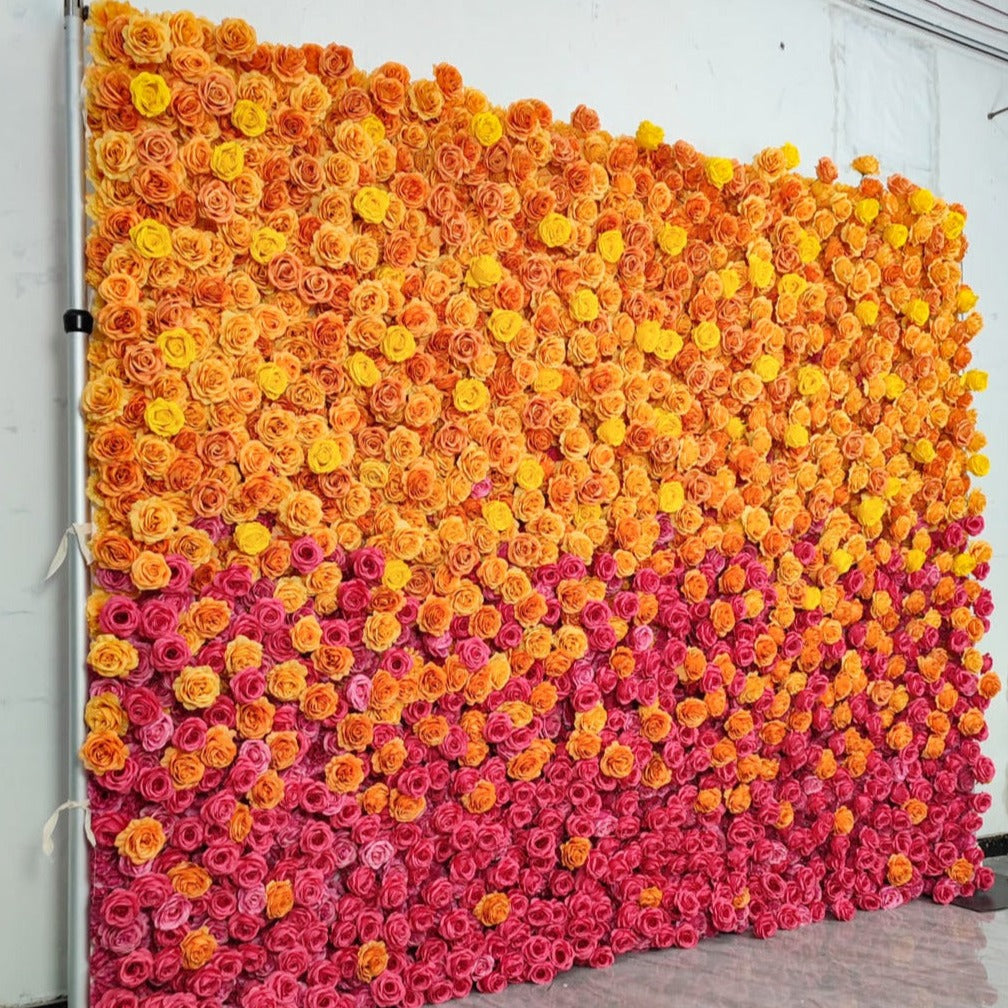 3D Artificial Flower Wall Arrangement Wedding Party Birthday Backdrop Decor HQ3735