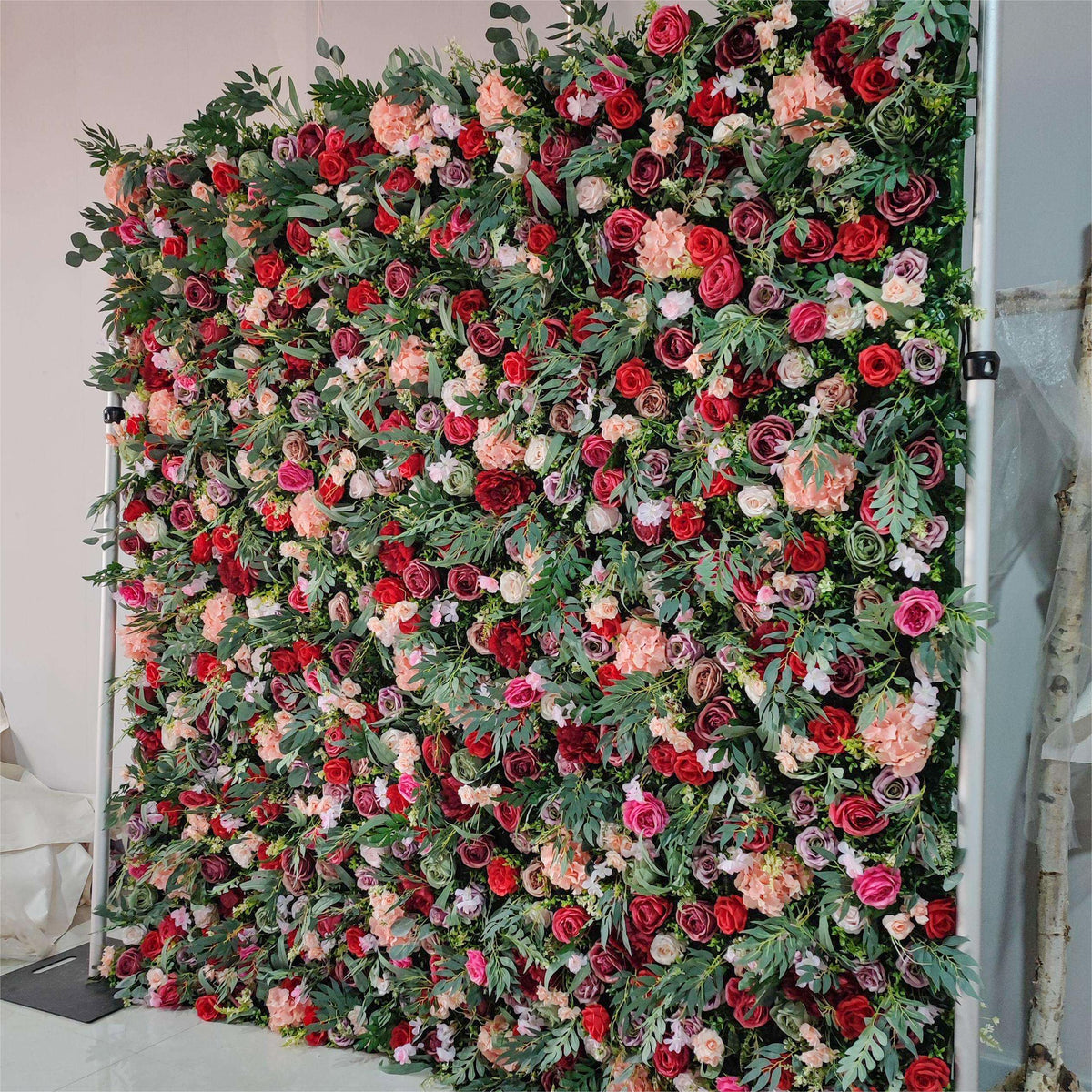 3D Artificial Flower Wall Arrangement Wedding Party Birthday Backdrop Decor HQ3738