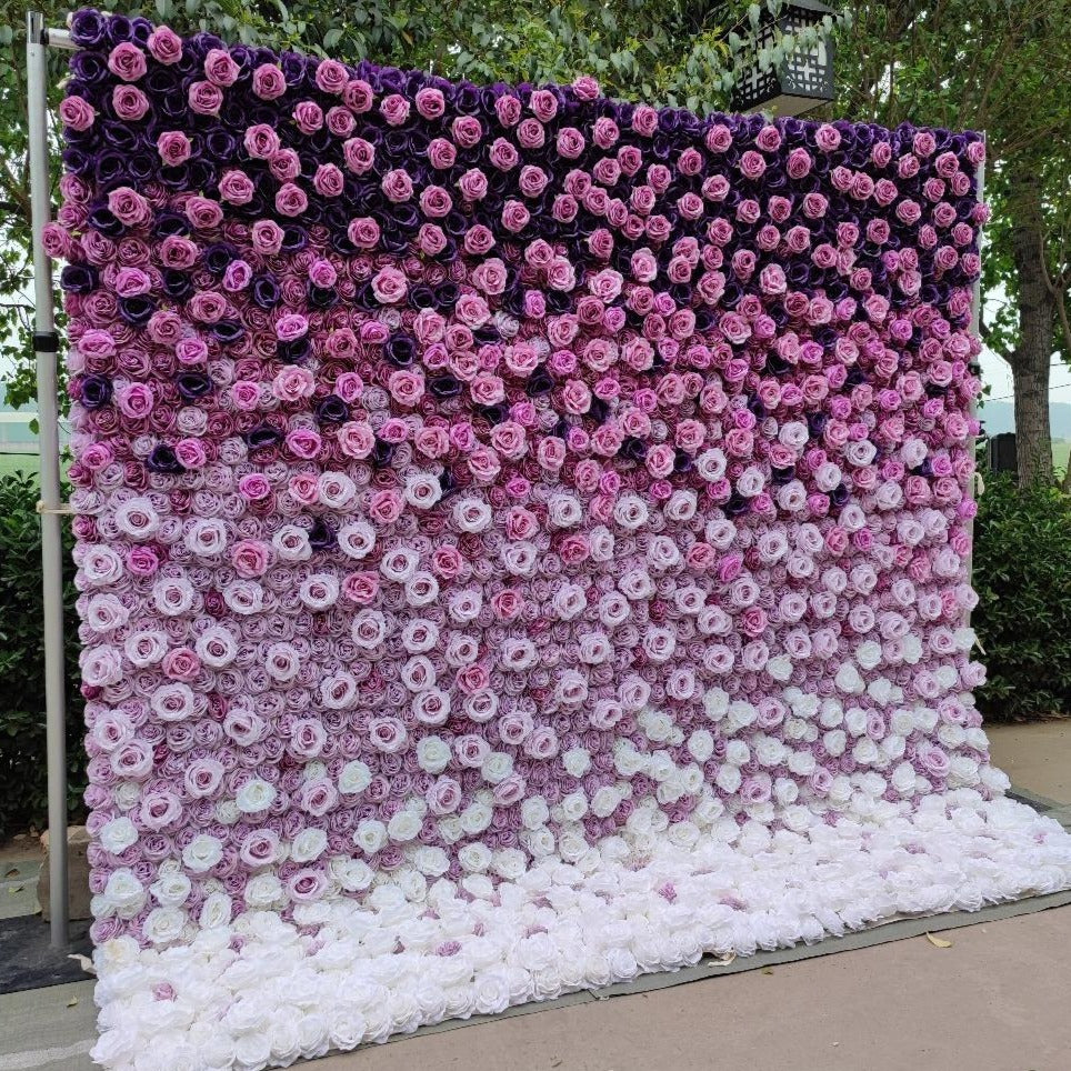 3D Artificial Flower Wall Arrangement Wedding Party Birthday Backdrop Decor HQ3713